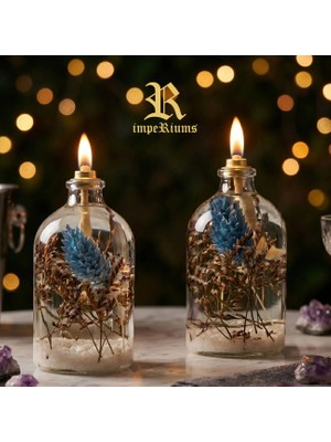 Imperiums Dekoratif Kandil Mum 100 ml Beyaz 2'li Set