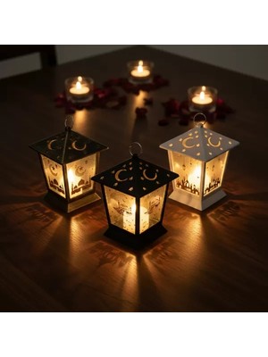 Calperia Ramazan Temalı Kare Kubbe LED Lamba