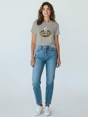 Caprix Baskılı, Günlük & Spor Şık Tasarım Gri T-Shirt
