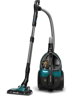 Philips Marathon Otomatik Açılma/kapanma Özellikli Powercyclone 10 Yüksek Emiş Gücü Triactive+Led, Başlıklı Premium Süpürge+Turbo Başlık ve Yedek Hepa Filtre