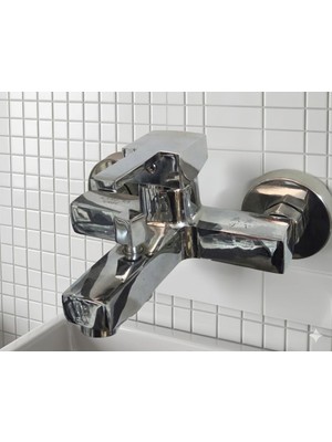 VİTKARSU ARMATÜR Kare Elite Mix Banyo Bataryası - Yerli Üretim - Pirinç Gövde