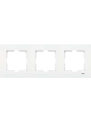 Viko Karre 3\'lü Set 2 Adet Komütatör 1 Adet Anahtar 3\'lü Çerçeve Beyaz