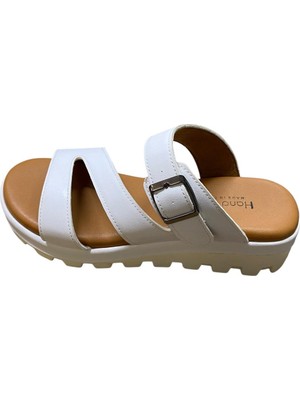 Miçe Shoes Kadın Düz Kalın Taban Terlik