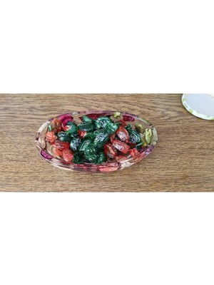 PINAXAR Epoksi Kase, Dekoratif Tabak, Gondol, Şekerlik 17 cm x 10 cm