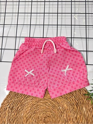 Lea Kids Kız Bebek Çocuk Rahat Şort Minnie Çiçek Baskılı