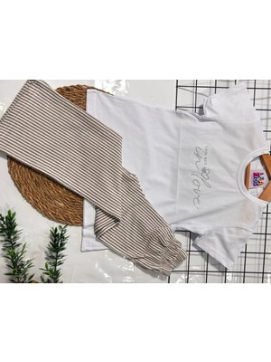 Lea Kids Kız Çocuk Rahat Trend Çizgili Pantalon