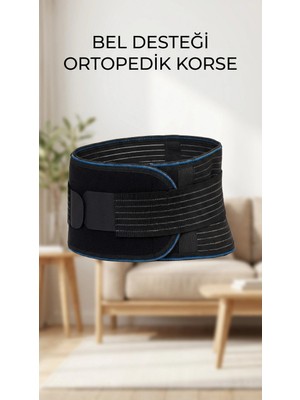Nefes Alabilir Unisex Ayarlanabilir Ortopedik Bel Destek Korsesi TKNPX-4342