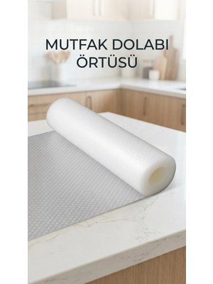 Şeffaf Kaydırmaz Dolap Içi Raf Örtüsü 45X300 cm Pvc Malzeme TKNPX-4342