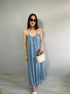 Nice Boutique Ip Askılı Astarlı Salaş Midi Elbise