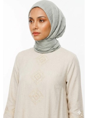 Ang-Scarf 100 x 100 Defne Renk Piliseli Bambu Eşarp - Ağırlık Yapmaz - Ütü İstemez - Dört Mevsim Kullanıma Uygun - Kayma Yapmaz