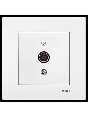 Viko Uydu Prizi Karre Serisi Beyaz Renk ( Çerçeve Dahil )