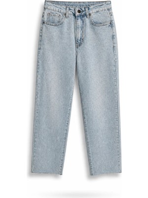 5in1Canpolat Açık Mavi Taşlı Boyfit Jean 102