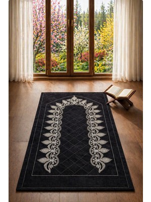 Kapitoneli Nakışlı Hediyelik Çeyizlik  Gelin Damat Seccade. 70X110 cm