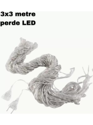 Calperia 3x3 LED Işık Perdesi Şelale Model Iç Dış Mekân Dekorasyonu