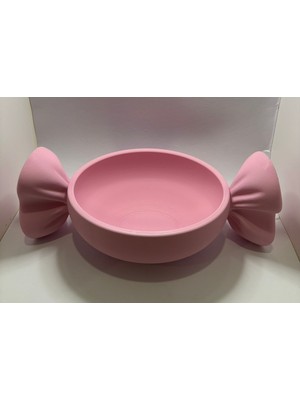 Nuka 3D Dekoratif Şeker Tasarımlı Organizer Şekerlik Pastel Pembe
