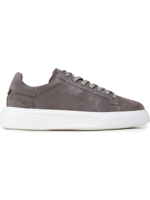 Deery Erkek Hakiki Süet Gri Sneaker Ayakkabı - 04651MGRIE01