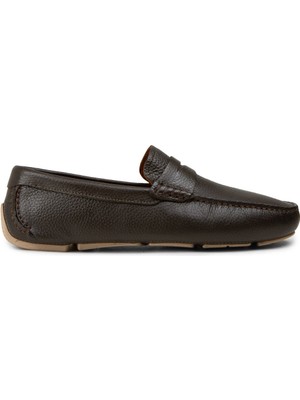 Deery Erkek Hakiki Deri Haki Penny Loafer - E0920MHAKC01