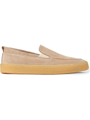 Deery Erkek Hakiki Süet Bej Loafer Ayakkabı - 02047MBEJC01