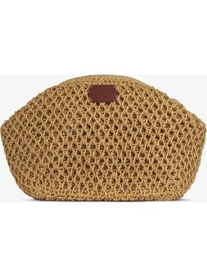 Bytooche Aello Burslu Astarlı Kağıt Ip Çanta , Hasır Örgü , Clutch, El Çantası, Portföy, Kadın Çanta
