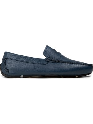 Deery Erkek Hakiki Deri Mavi Loafer Penny - E0920MMVIC01