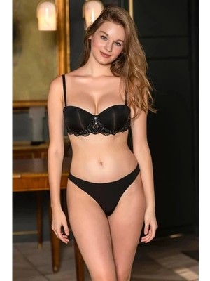 Cm Store Gallipoli 31382 Straplez Sütyen, String ve Bacak Bandı Takım