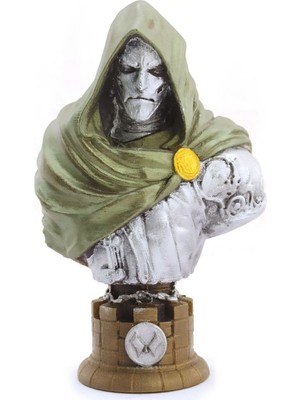 Runaway Polyester Dr. Doom Figürü 15 cm Karakter Büst Koleksiyonluk