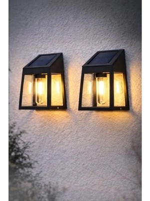 Modern Solar Duvar Aplik, IP44 Su Geçirmez ve Sensörlü Aydınlatma Için