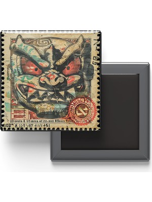 İberk Ganondorf - Baskılı Buzdolap Magneti Kare - 9x9 cm