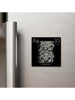 İberk Arsenic (Arsenik) Elementi – Buzdolap Magneti – 9x9 cm