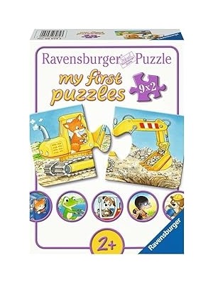 SHC4200 Ravensburger 9x2 Parça Puzzle Inşaatçı Hayvanlar 030743