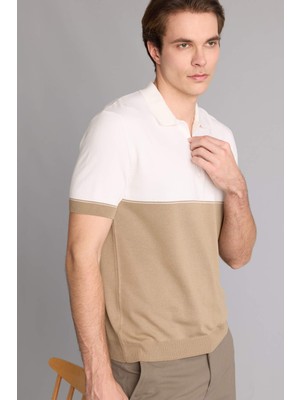 DeFacto Standart Fit Polo Yaka Triko Kısa Kollu Polo Tişört E4895AX26SM