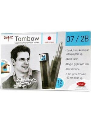 Tombow Mono Lead 0.7mm 2B Min (Uç) 12'li Kutu
