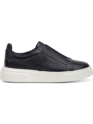 Tergan Four Season Lacivert Hakiki Deri Erkek Sneaker - E4MEAY057783-A38