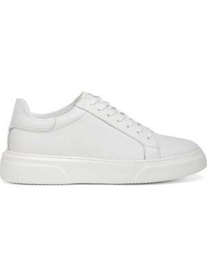 Tergan Beyaz Hakiki Deri Erkek Sneaker - E4MEAY057782-B69