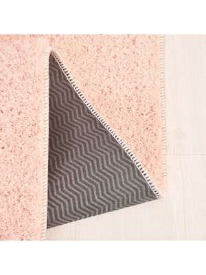 Youdayhomecollection Mars-Pembe-Premium Kadifemsi Halı Oturma Odası-Salon-Mutfak-Kaymaz Taban -Yıkanabilir-Modern - 80X150