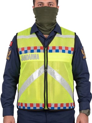 Mysia Outdoor Jandarma Asayiş Trafik Fosforlu Sarı Fileli Yelek