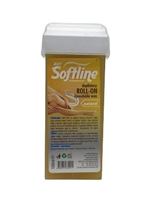 Softline Naturel Sarı Kartuş Ağda 100 ml Liposoluble Özellikli Etkili Tüy Dökücü