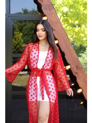 Sahra Afra Kadın Uzun Kimono