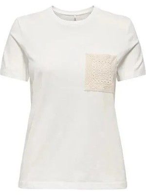Only Onlenja Lıfe Beyaz Kadın T-Shirt 15369258