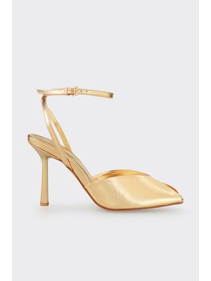 Elle Gold Kadın Yüksek Topuk Sandalet