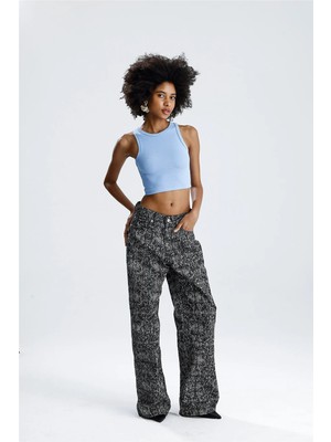 Rose Arya Mavi Crop Atlet