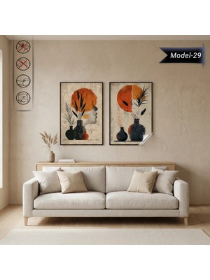 Akıllı Kağıt Statik Tutunma Özellikli Tablo - Poster Modern (Model- 29)