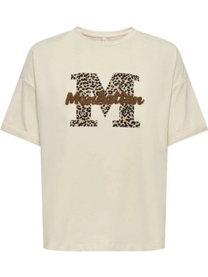 Only Onlcia S/s Foldup Prnt Top Kadın T-Shirt 15366009