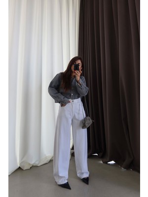 Özge Özgenç Yumuşak Dokulu Boyfriend Jean