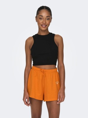 Only OnlVilma S/L Cropped Tank Top JRS Noos Kadın Atlet Siyah (15282771)