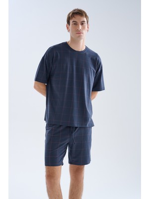 Syah Erkek Modal Kısa Kollu Pijama Üstü