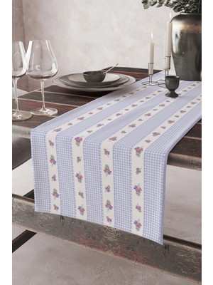 Ays Home Lila Çiçekli Runner