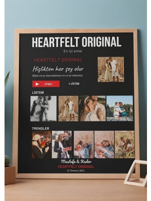 Anatolia Tasarım Kişiye Özel 9 Fotoğraflı Streaming Arayüzü Çerçeveli Tablo - Sevgiliye Hediye  Trendler ve Listem Temalı  Fotoğraflı Çerçeveli Poster - En Iyi Anılarımız Film Afişi  Tasarımlı Çerçeveli Tablo