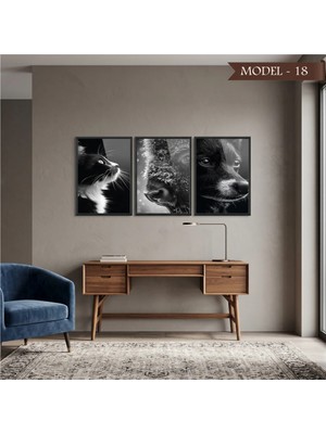 Akıllı Kağıt Cam Görünümlü Yapışkanlı Tablo Hayvan (Model- 18)