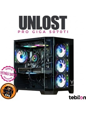 Tebilon Unlost Pro-Amd Ryzen 9800X3D-GIGABYTE Geforce Rtx 5070 Ti Eagle Oc Sff 16GB-GIGABYTE B650M D3HP AX-16GB-1TB Ssd-Oem Paket